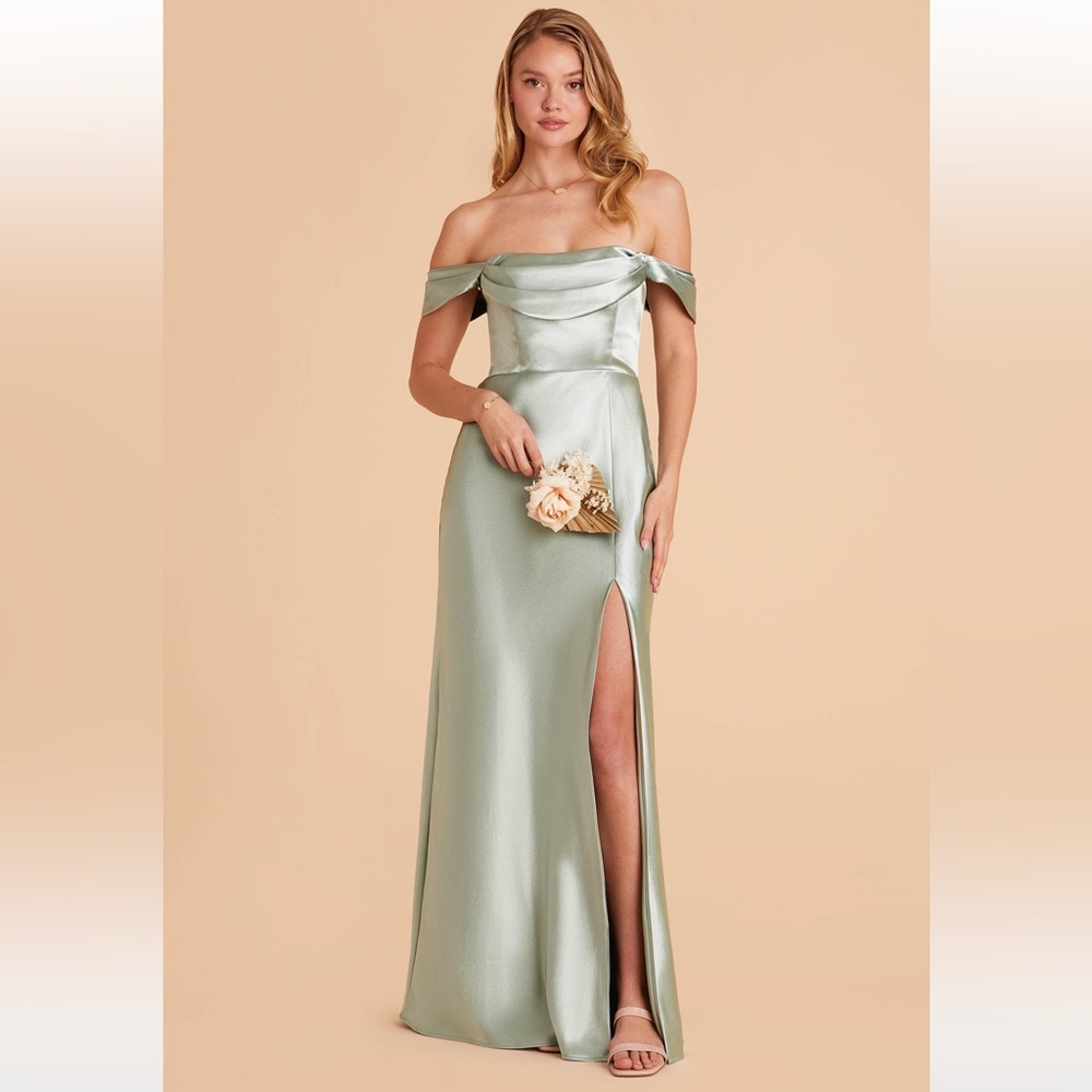 Birdy Grey Strapless Sage Green Dress Women’s Large